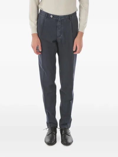 Corneliani Wool Chino Pants In Blue