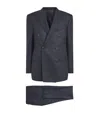 Corneliani Wool Herringbone 2-piece Suit In Navy