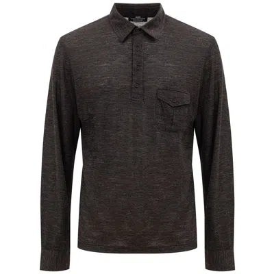 CORNELIANI WOOL POLO MEN'S SHIRT