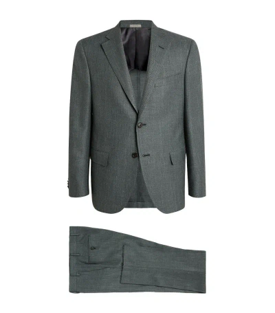 Corneliani Wool-silk Blend 2-piece Suit In Green