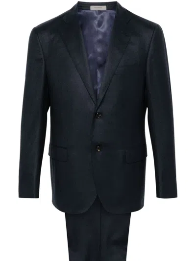 Corneliani Wool Suit In Blue