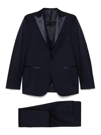 CORNELIANI WOOL SUIT IN NIGHT BLUE