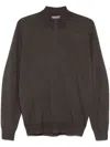 Corneliani Wool Sweater In Brown