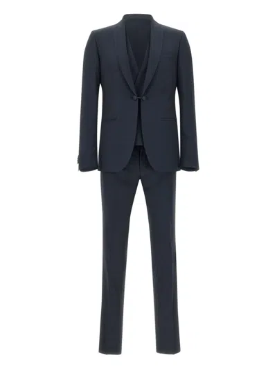 CORNELIANI WOOL THREE-PIECE FORMAL SUIT
