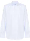 Corneliani Zigzag-pattern Shirt In Blau