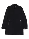 Corneliani Zip-fastening High-neck Coat In Black