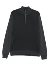 Corneliani Zip-front Sweater In Gray