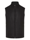 Corneliani Zip Gilet In Black