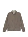 Corneliani Zip-up Reversible Jacket In Brown