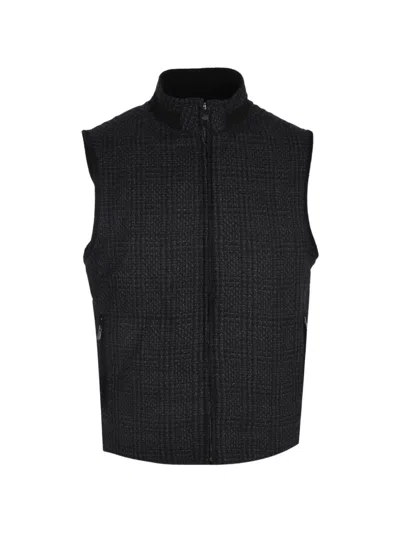 Corneliani Zip Outdoor Waistcoat In Gray