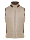 Corneliani Zip Padded Gilet In Neutral