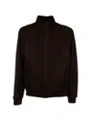 Corneliani Zip-up Bomber Jacket In Brown