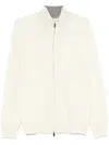 Corneliani Zip-up Cardigan In White