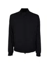 Corneliani Zip-up Jacket In Black
