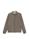 Corneliani Zip-up Reversible Jacket In Brown