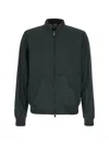 Corneliani Zip-up Bomber Jacket In Green