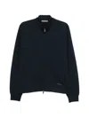 Corneliani Zip-up Sweatshirt In Blue