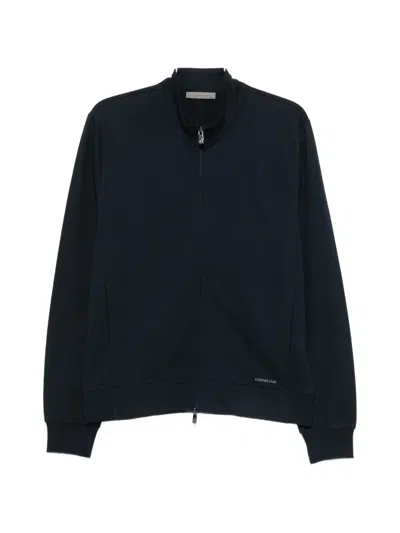 Corneliani Zip-up Sweatshirt In Blue