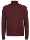 Corneliani Roll-neck Jumper In Red