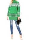 Corner 123 Knitted Christmas Sweater In Green In Green