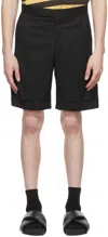 Cornerstone Black Wool Shorts In Black