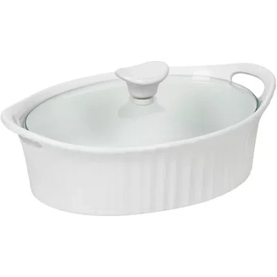Corningware French White Iii 1â½-qt. Covered Oval Casserole