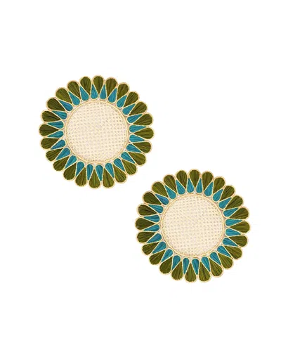 Coro Cora Drops Placemat - Set Of 2 In Multi