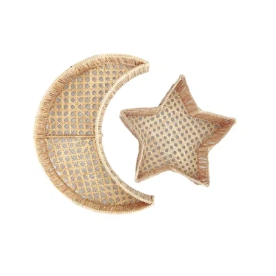 Coro Cora Moon And Star Tray Set In Brown
