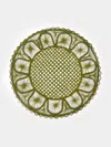 Coro Cora Nube Handwoven Iraca Palm Placemats (set Of 4) In Green