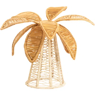 Coro Cora Palm Tree Candle Holder In Brown