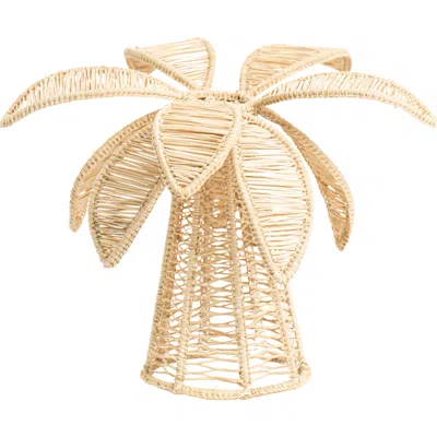 Coro Cora Palm Tree Candle Holder In Neutral