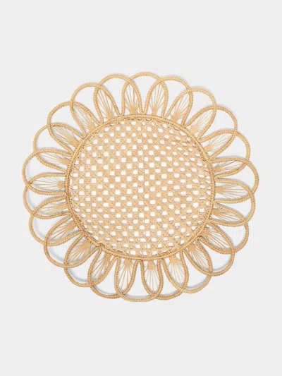 Coro Cora Rings Handwoven Iraca Palm Placemats (set Of 4)