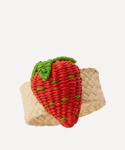 Coro Cora Strawberry Napkin Ring In Red