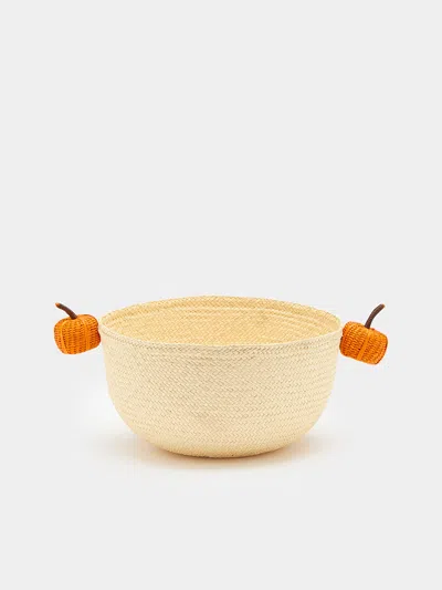 Coro Cora Thanksgiving Handwoven Iraca Palm Serving Baskets (set Of 2)  Abask Gift Set In Neutral