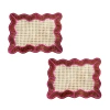 Coro Cora Wavy Rectangular Placemat In Red