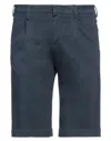 Coroglio By Entre Amis Man Shorts & Bermuda Shorts Navy Size 28 Cotton, Elastane In Navy Blue