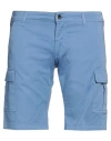Coroglio By Entre Amis Man Shorts & Bermuda Shorts Pastel Blue Size 31 Cotton, Elastane