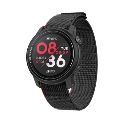 Coros Pace 3 Gps Watch Black Red Nylon