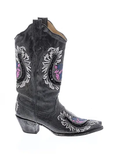 Pre-owned Corral Boots Boots In Purple