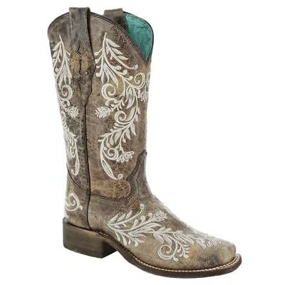 Pre-owned Corral Boots Corral A4063 Women's Boot In Brown/white