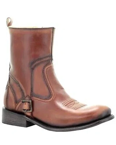 Pre-owned Corral Boots Corral Men's Cognac Strap Western Boot - Square Toe - G1406 9 D In Brown