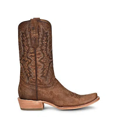 Pre-owned Corral Boots Corral Mens Western Cowboy Boots Leather Brown