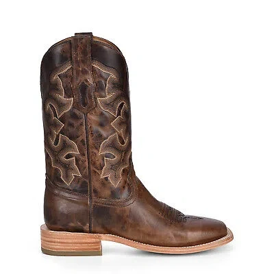 Pre-owned Corral Boots Corral Mens Western Cowboy Boots Leather Brown