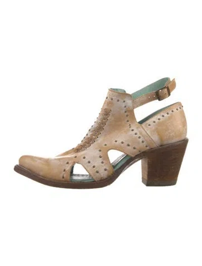 Pre-owned Corral Boots Leather Boots In Neutral