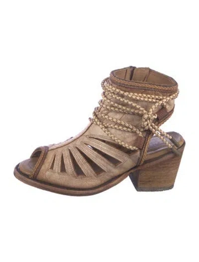 Pre-owned Corral Boots Leather Western Boots In Brown