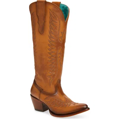 Corral Eagle Embroidered Western Boot In Brown
