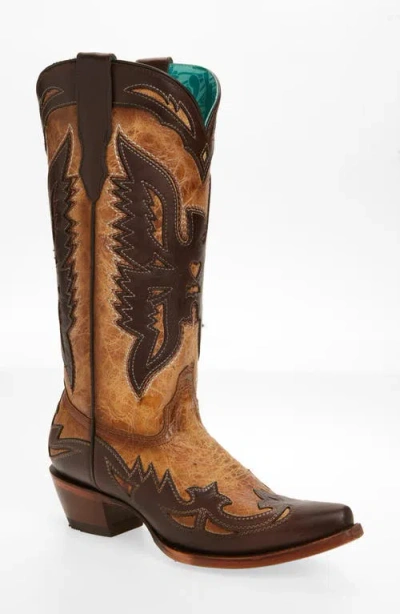 Corral Eagle Overlay Western Boot In Multi