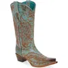 Corral Embroidered Mid Calf Western Boot In Multi