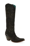 Corral Floral Knee High Western Boot In Multi