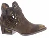 Corral Ld Brown Fringes & Harnes Bootie Round Toe In Brown